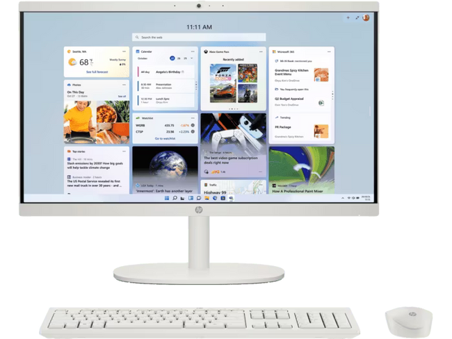 Hp Aio Pentium Processor 19" LED, Screen, 8Gb RAM , 256GB SSD, Windows 11 Pro, Web
Cam, Wifi, Blutooth, Speaker, Wireless Keyboard Mouse Set Hover Image