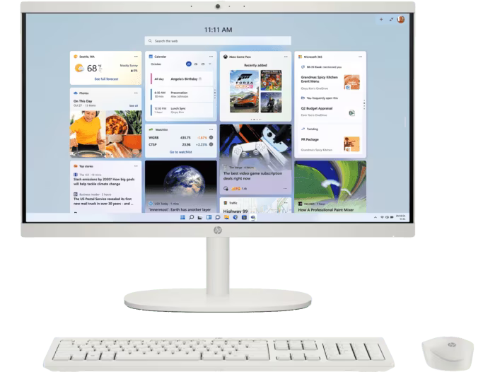 Hp Aio Pentium Processor 19" LED, Screen, 8Gb RAM , 256GB SSD, Windows 11 Pro, Web
Cam, Wifi, Blutooth, Speaker, Wireless Keyboard Mouse Set